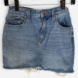 Universal Thread Goods Co Micro Mini Denim Skirt Raw Hem 2/26R  Y2K 2000s